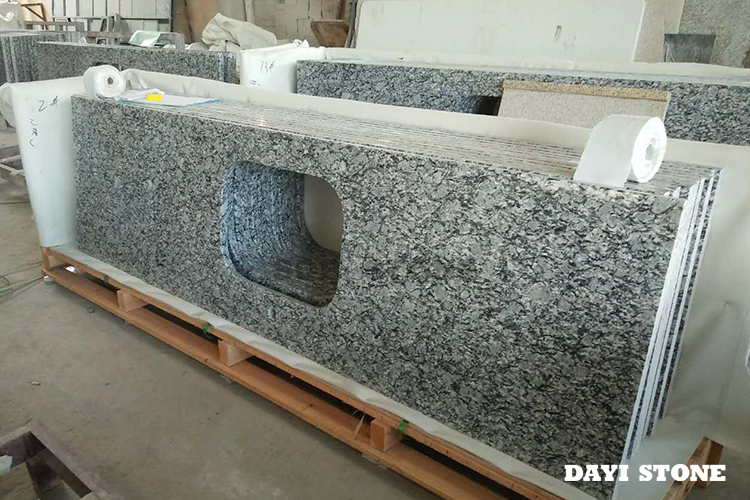 Countertop Wave White Granite G423 Visible sides polished